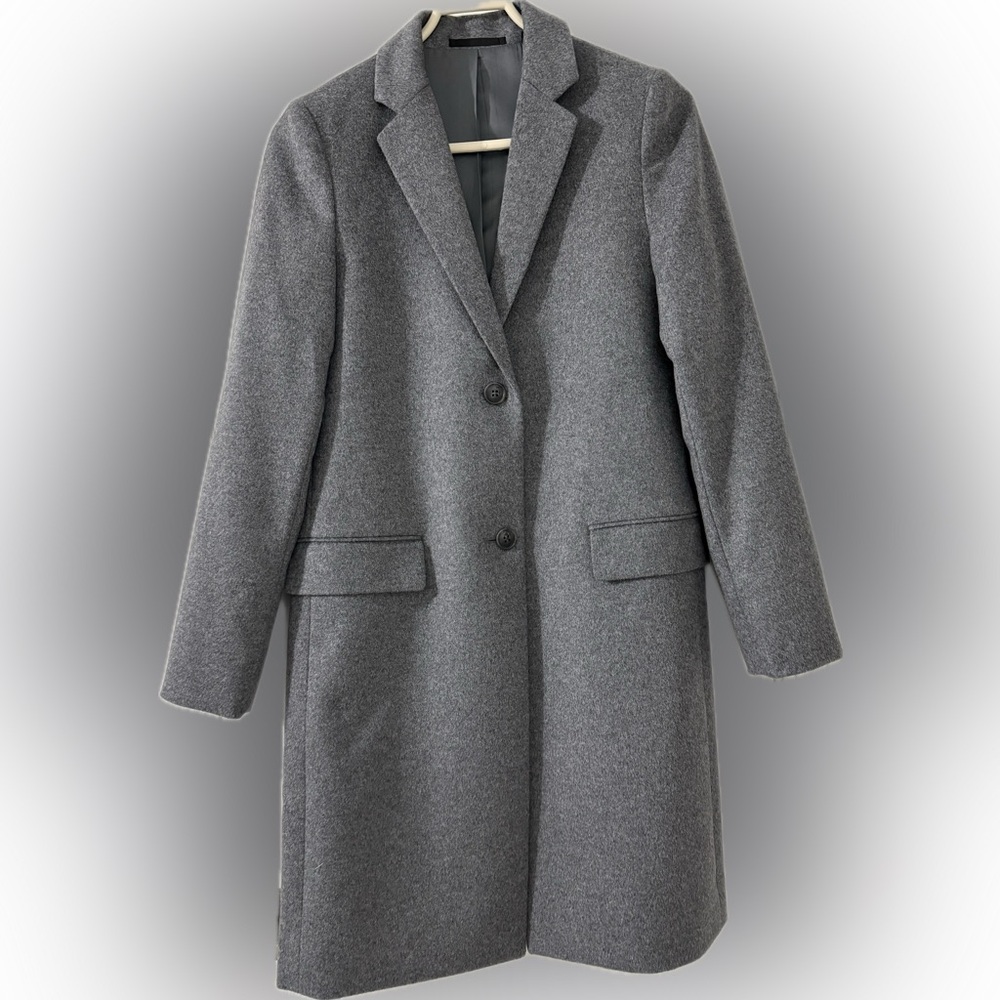 Uniqlo Women's Gray Wool & Cashmere Coat